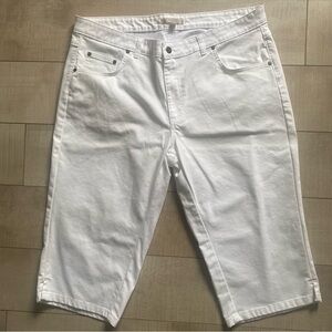 White Cropped Pants - Woman Within